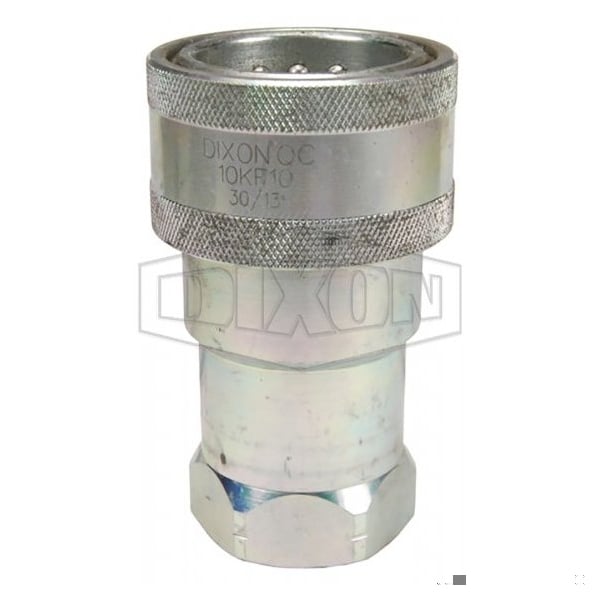 DQC K Interchange Female Coupler, 1-1/2-11 Nominal, Female BSPP, Steel